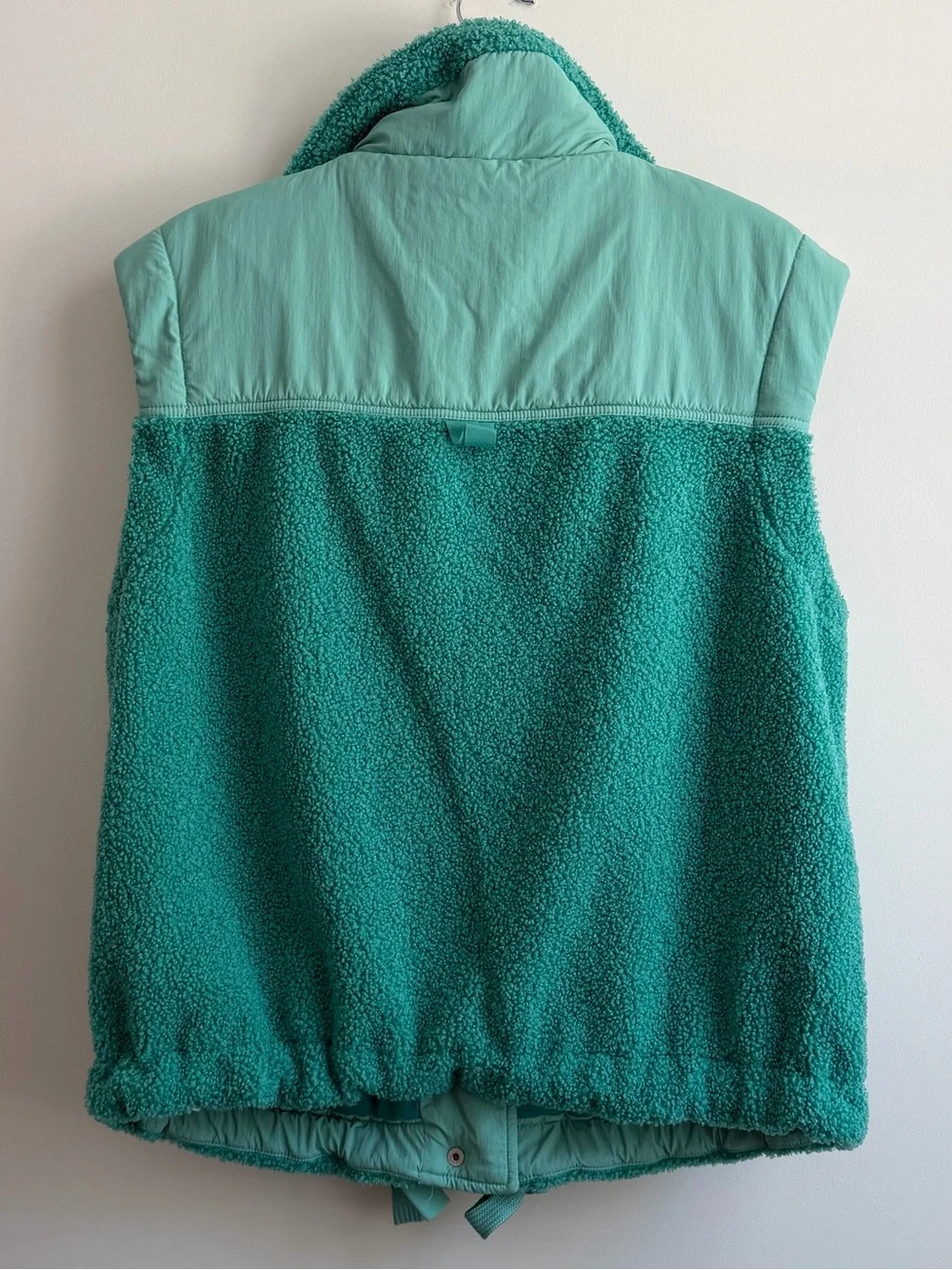 JoyLab Teal Sherpa Vest with Snap Front - Picture 4 of 4